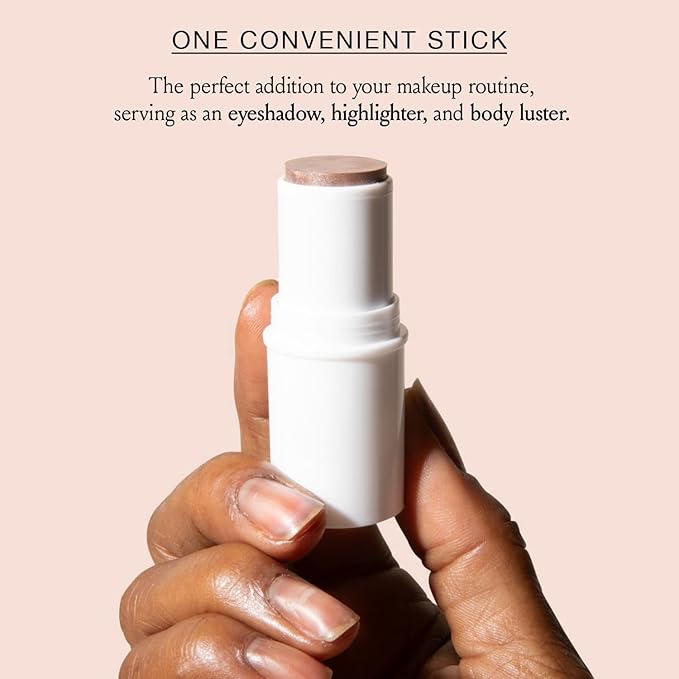 BOOM! by Cindy Joseph Boomstick Glimmer - Natural Face Highlighter Stick & Illuminator for Face & Body - Multi-Use Vegan Makeup Stick for Older Women & Mature Skin