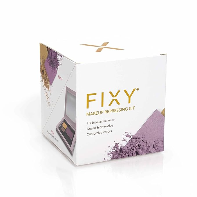 FIXY Makeup Repair Kit - Repressing tool for Eyeshadows, Blush & Highlighter or Depot | Organize Makeup Square Pans in Makeup Palette with Mirror | Makeup Artist Must Haves