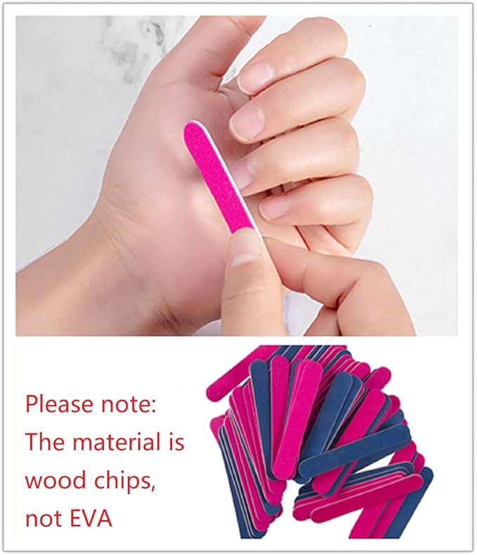 (100 Pcs) Kheoxusa Bulk Nail Files Individually Wrapped,Nail File Individually Wrapped,Nail Files Individually Wrapped,Nail File Bulk Individually Wrapped,Nail Files Bulk Individually Wrapped Mini