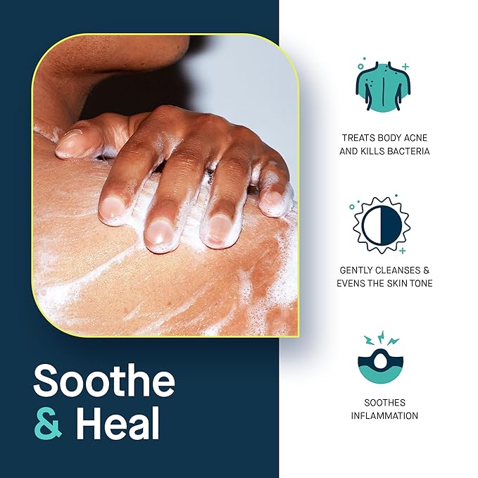 SLMD by Dr. Pimple Popper BP Body Wash – 5% Benzoyl Peroxide Exfoliating Cleanser for Clearer, Smoother-Looking Skin – 6 fl. oz Skincare