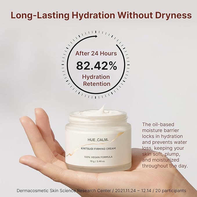 Kintsugi Firming Cream – Vegan Korean Skincare for Hydration, Wrinkle Care, and Firming | Peptides, Centella & Hyaluronic Acid for Radiant Skin