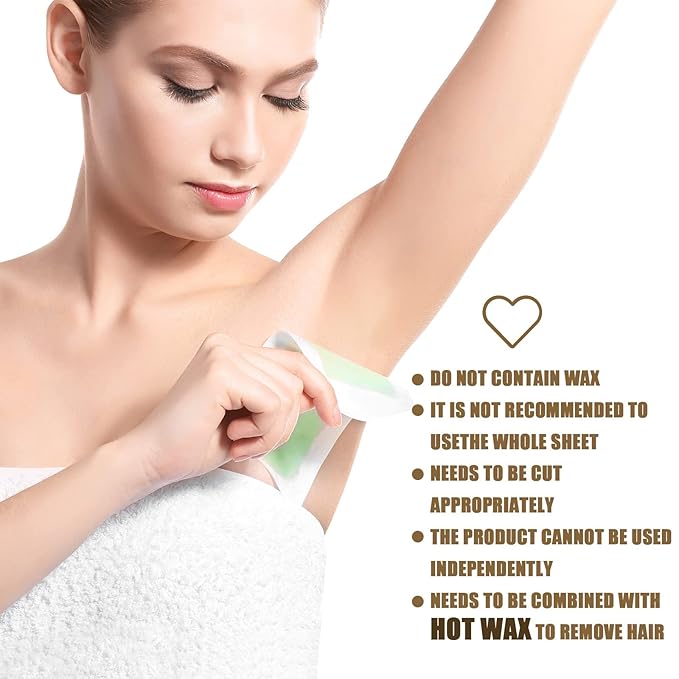 1000 Pcs Wax Strips Non Woven Skin Body Facial Hair Removal Bikini Waxing Strips Paper for Women Men Arms Legs Underarm Hair Eyebrow Armpit