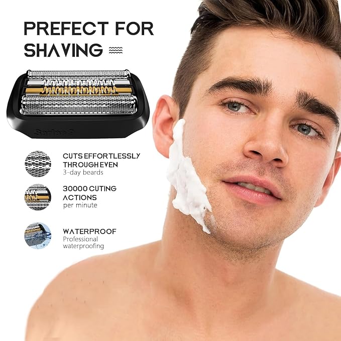 92B Series 9 Electric Shaver Replacement Head Compatible with Braun S9 Sport Replacement Head,92B Foil Blades for All Series 9 Shavers 9477cc,9330s,9465cc,9460cc,9419s,9390cc,9385cc