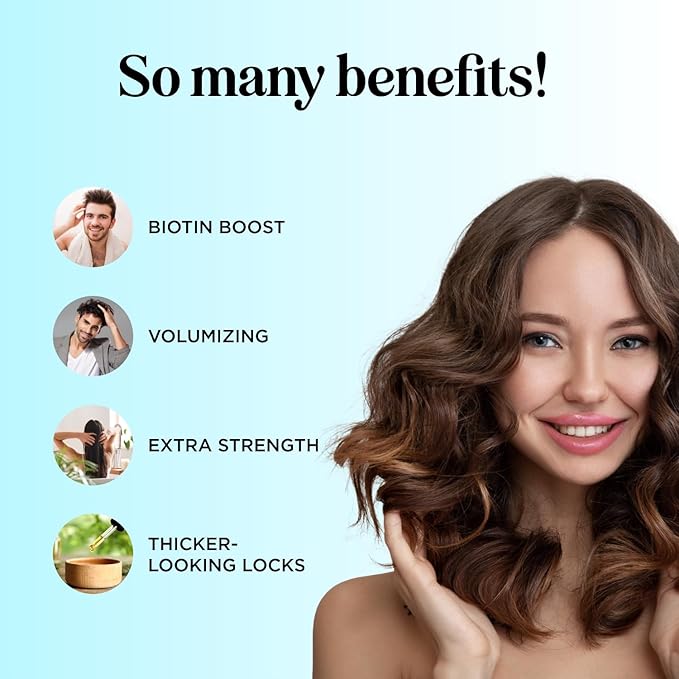 Volumizing Biotin Conditioner for Thinning Hair - Volumizing Conditioner for Fine Thin & Weak Hair - Sulfate Paraben & Silicone Free with Nourishing Plant Proteins & B Vitamins - Color Safe (25 Fl Oz)