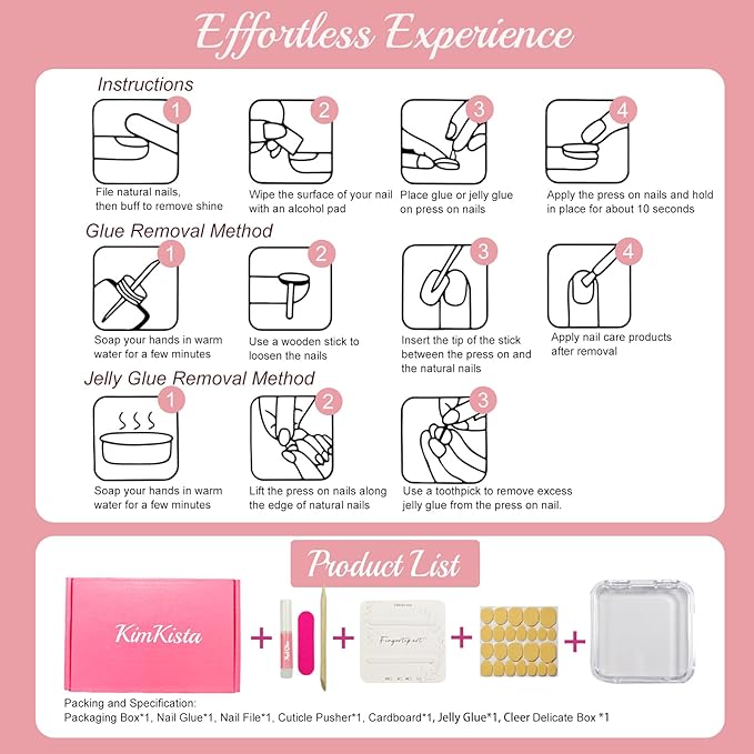 Handmade Acrylic Press On Nails Almond, Short Oval Press On Nails Pink, Ombre 3D Flower Nails For Women Gift, Reusable Stick On Fake Nails Kit With Nail Glue(3D Floral Blush-L)