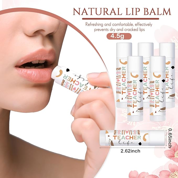 24 Sets Teacher Appreciation Gifts Include Hand Cream Lip Balm Bulk Organza Bags Thank You Tags Graduation Thank You Teacher Gifts for Women Girls Party Favors Holiday