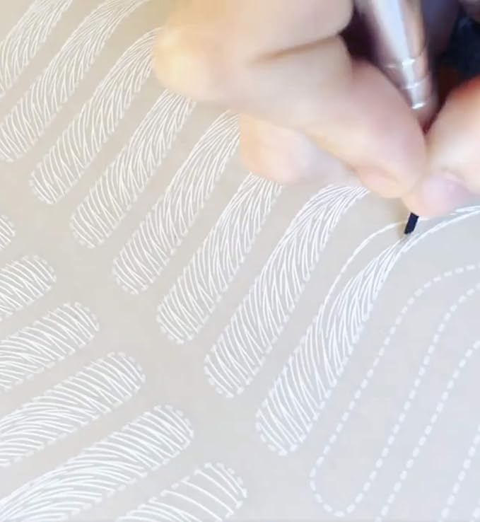 Bundle of Microblading Supplies 6 Piece Inkless Double Sided Practice Skin For Eyebrow Tattoos and 12 Piece Waterproof Eyebrow Pencil, Mapping Pencil Set To Practice Brow Micro-Blading And Needling