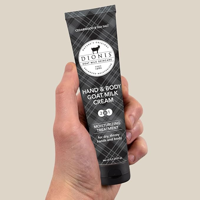 Dionis Goat Milk Skincare Cedarwood & Sea Salt Bath & Body 3pc Gift Set - Blended Shea & Jojoba Oil Shave Butter For Sensitive Skin, Hydrating, Moisturizing Lotion & Nourishing Triple Milled Bar Soap