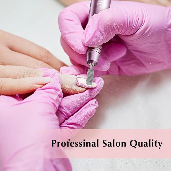 COSLUS Cordless Nail Drill Electric File & Nail Drill Bits Set 7pcs