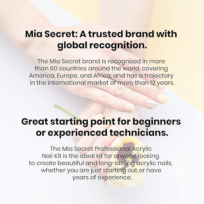 Mia Secret Professional Acrylic Nail Kit/Set For Beginner - Nail kit with everything - Kit de uñas acrilicas completo mia secret - Kit para uñas de acrilico completo