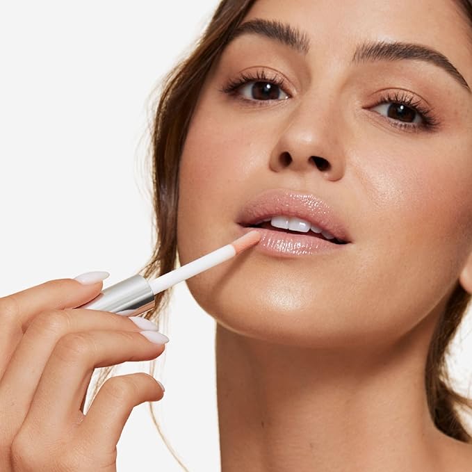 Woosh Beauty, Spin-On Lip Gloss, Hydrating Hyaluronic Acid & Shea Butter, No Fine Lines, Shine Finish, Vegan & Cruelty-Free - Glaze