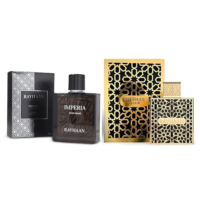2-Piece Fragrance Set for Men – Includes 3.4 oz Elixir Eau de Parfum Spray and 3.4 oz Imperia Eau de Parfum Spray
