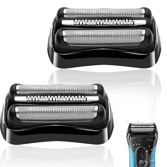 21B Shaver Blades for Braun Series 3 Replacement Head&for Braun s3 Wet and Dry Replacement Head, 21B Foil and Cutter Compatible with Braun Series 3 Electric Razors 300s,310s,3010s,3040s,5409,340s-4