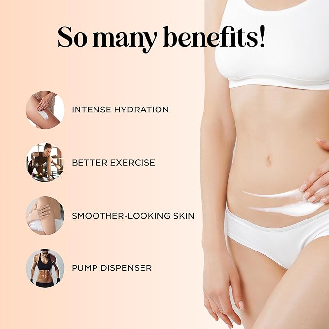 Hot Cream Sweat Enhancer - Premium Body Sculpting Sweat Cream with Invigorating Botanical Extracts - Extra Strength Cellulite Cream for Thighs Belly and Bum with Firming Body Oils (12 Fl Oz)