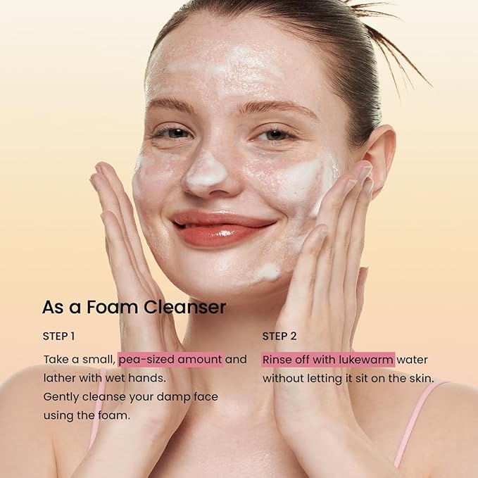 BIODANCE Collagen Mask To Foam Cleanser, Pink Face Wash for Women, 2-in-1 Pore Mask and Hydrating Foaming Facial Cleanser for Sensitive Skin, Oily Skin, Korean Skincareㅣ5.07 fl. oz. (150 ml)