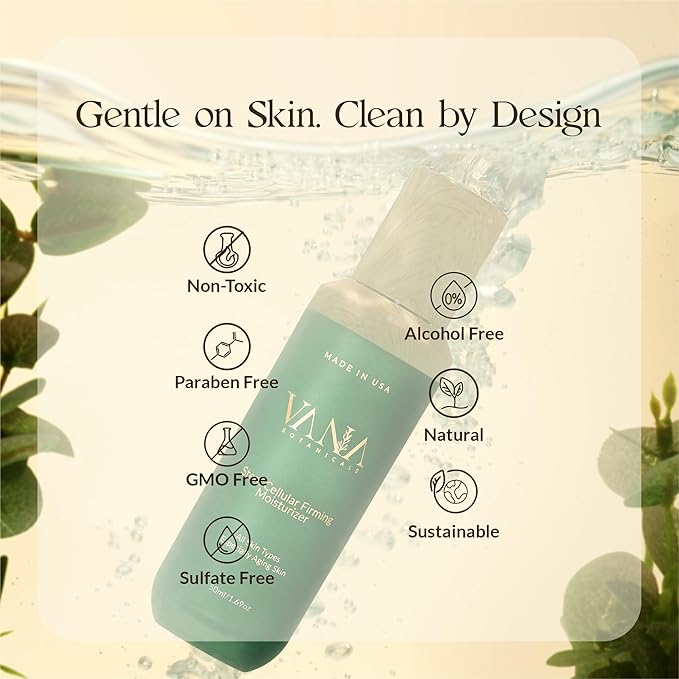 Stem Cellular Firming Moisturizer - Apple Stem Cells & Vegan Collagen - Anti-Aging Face/Neck Day & Night Cream - Firming, Hydrating, Wrinkle Repair - Improves Elasticity (1.69 fl oz)