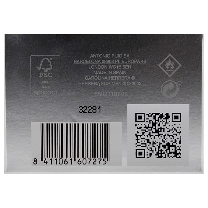 CAROLINA HERRERA Eau De Toilette Spray for Men, 6.80 Fl Oz