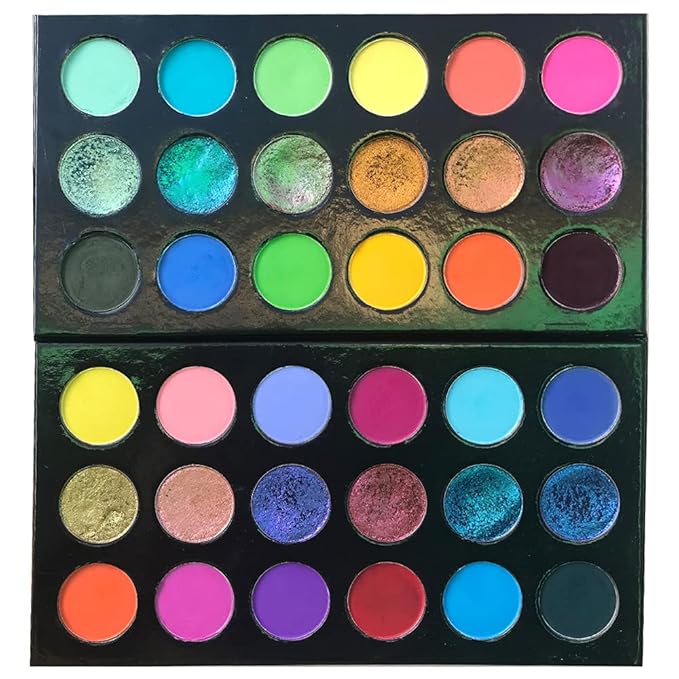 18 color eyeshadow palette,vegan eye shadow with special colors eyeshadow cosmetic Matte duochrome eyeshadow (make up-2)