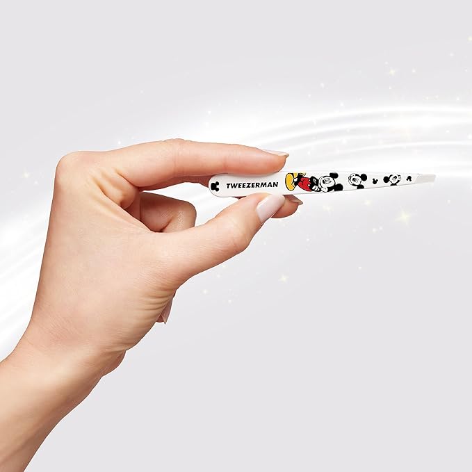 Tweezerman Disney's Mickey Mouse & Minnie Mouse Just Imagine Slant Tweezer - Eyebrow Tweezers for Women and Men