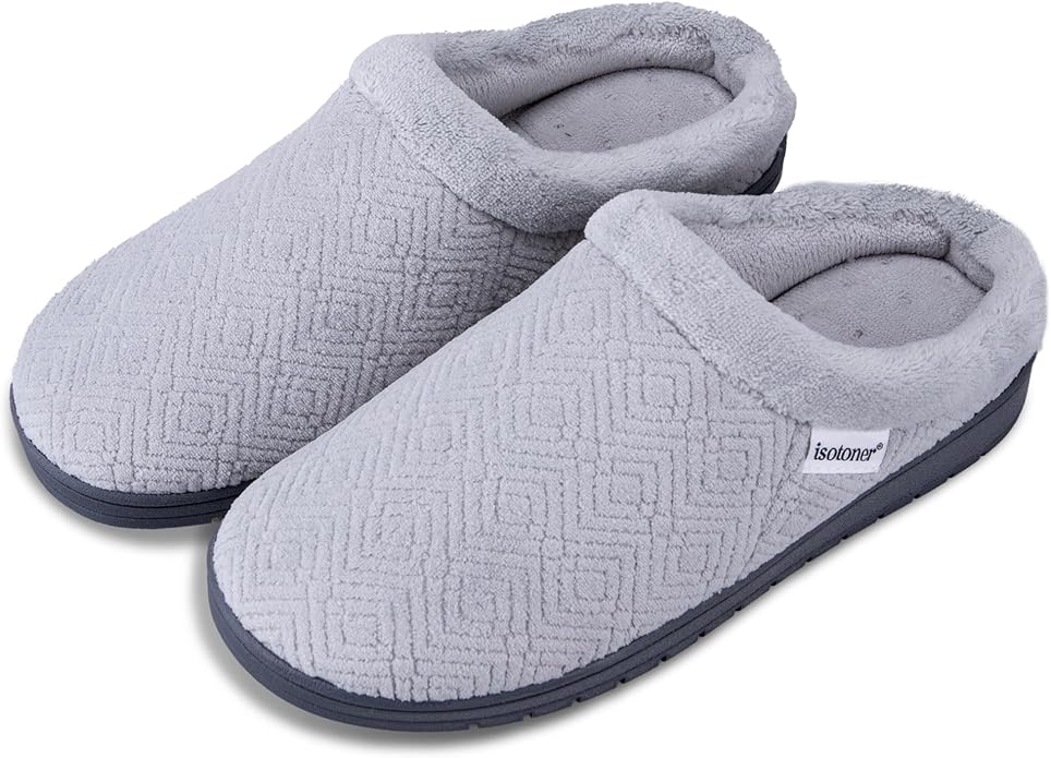 isotoner Women's Diamond Microterry Gemma Clog Slipper
