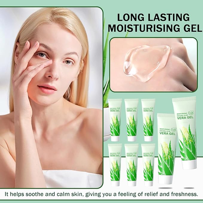 8PCS Purity Aloe Vera Gel - Hydrating Aloe Vera Gel for Face and Skin,No Sticky Moisturizing Aloe Gel O