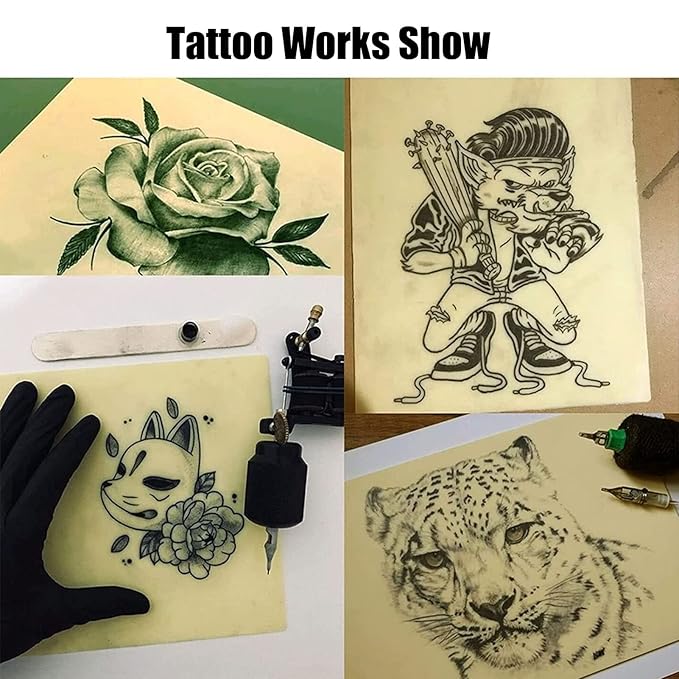 3MM Tattoo Skin Practice - SOTICA 6PCS 3MM Fake Skin 12x8" Thick Tattoo Practice Skins Soft Silicone Tattoo Fake Skin 3mm Tattoo Practice Skin for Tattooing Piel Sintética Para Tatuar Tattoo Supplies