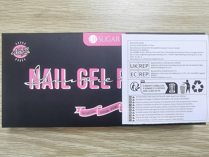 UR SUGAR Pink Red Gel Nail Polish Set, 10 Colors Valentine's Light Nude Pink Glitter Magenta Burgundy Red Dark Glitter Polish for All Seasons Soak Off Gel Nail Manicure Gifts Set for Women