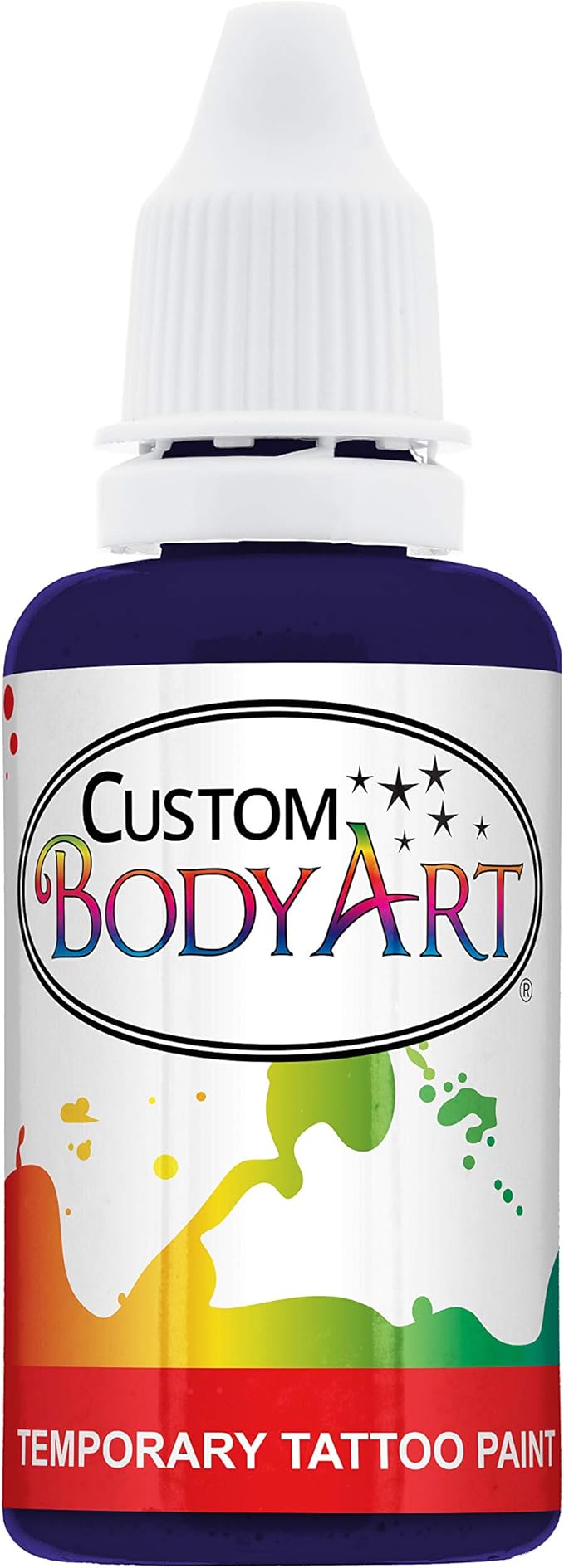 1-Ounce Purple Temporary Airbrush Tattoo Body Art Paint Alcohol Based