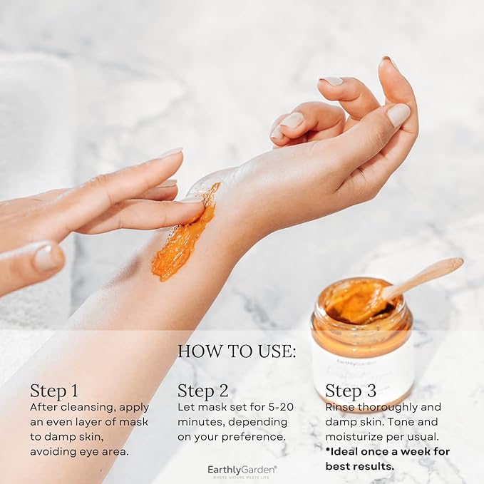 Pumpkin Enzyme Exfoliating Face Mask | Vegan, Anti-Aging Skincare Facial Treatment for Women | Moisturizing + Hydrating | Brighten Dullness + Dark Spots | All Skin Types (4 oz., 1)