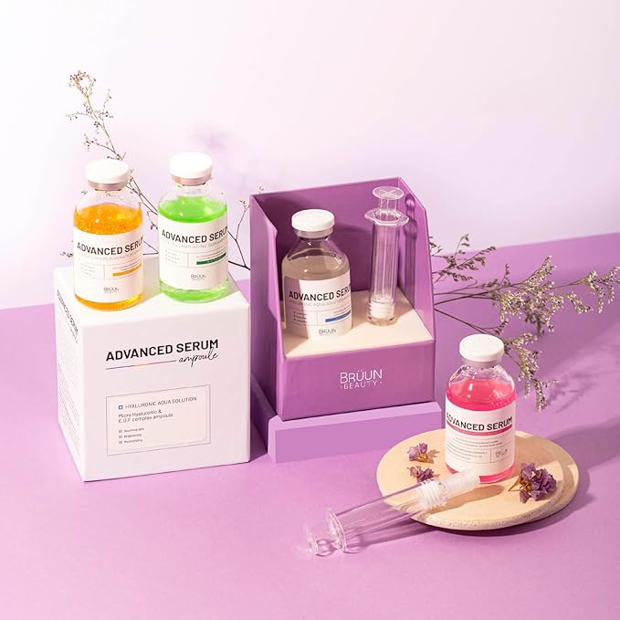 BRÜUN HY - Control Hyaluronic Aqua Solution Ampoule - A Korean Serum Booster for Face to Use as a Skin Care Serum 1.18 fl.oz