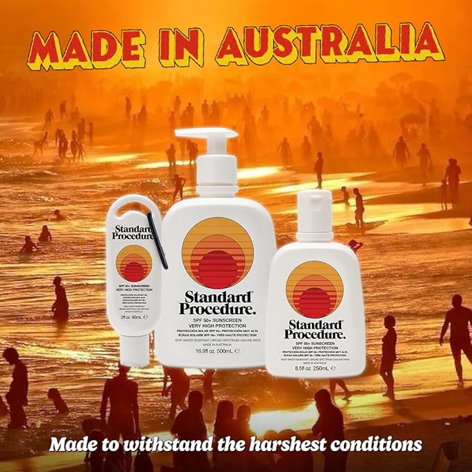 SPF 50+ Sunscreen, Travel-Size Broad Spectrum Face & Body Sunblock, 4HR Water Resistant, Organic Chemical Formula, 2 oz