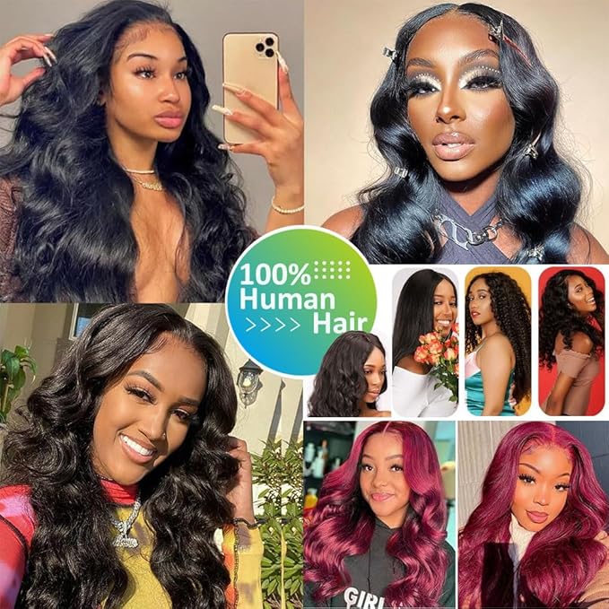 12A Brazilian Body Wave Bundles 22 24 26 Inch Human Hair Bundles 100% Unprocessed Virgin Hair Body Wave 3 Bundles Human Hair Weave Deals 1B Natural Black