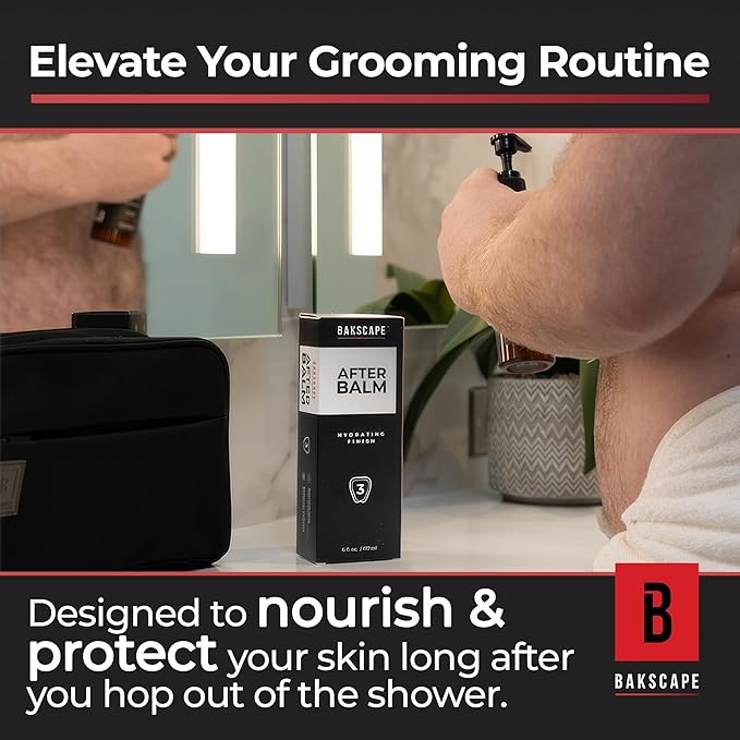 Bakscape Men's After Balm, Nourishing and Refreshing Post-Shave Care, Designed for Use 2.0 and Applied Using the BAKLICATOR 2.0, 6oz