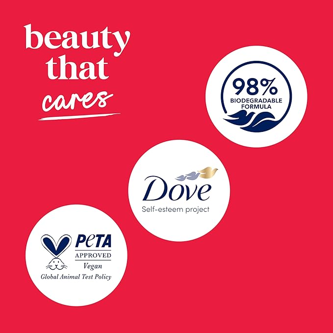 Dove Body Wash Revitalize Cherry and Chia Milk For 24hr Lotion-Soft Skin Moisturizing Skin Cleanser with No Sulfates No Parabens 20 oz