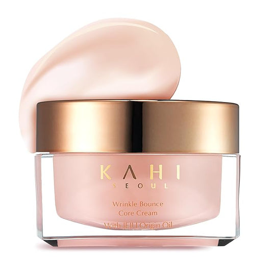 KAHI Wrinkle Bounce Core Cream Lotion | Hydrating Face Moisturizer | Korean Beauty Collagen Cream Daily Moisturizer for All Skin Types 1.69 fl oz