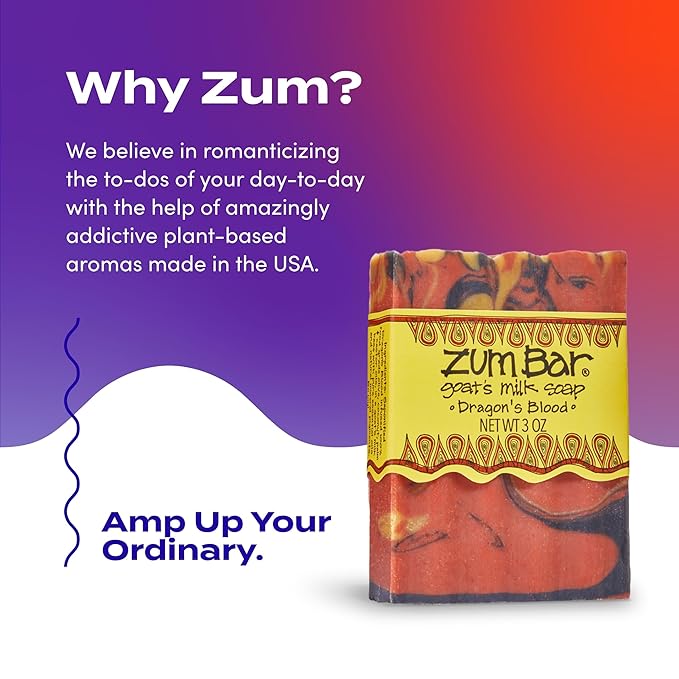 Zum Bar Goat's Milk Soap - Dragon's Blood - 3 oz (3 pack)
