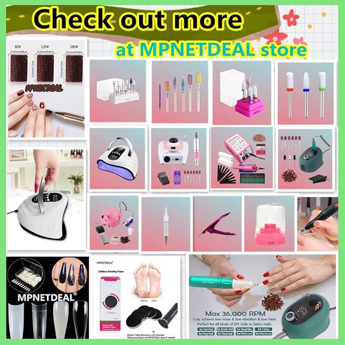 Electric Nail Drills Machine e File Dremel buffers Sanding Bands Bits for Acrylic Nails Gel Polish Glazing Art Set Polisher Grinder Filer Manicure Pedicure Kit máquina uñas acrilicas Pink