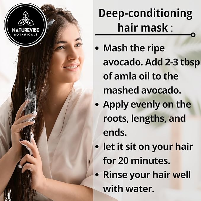 Naturevibe Botanicals Amla Oil 32 Ounces | 100% Pure and Natural | Great for Skin Care and Hair Care