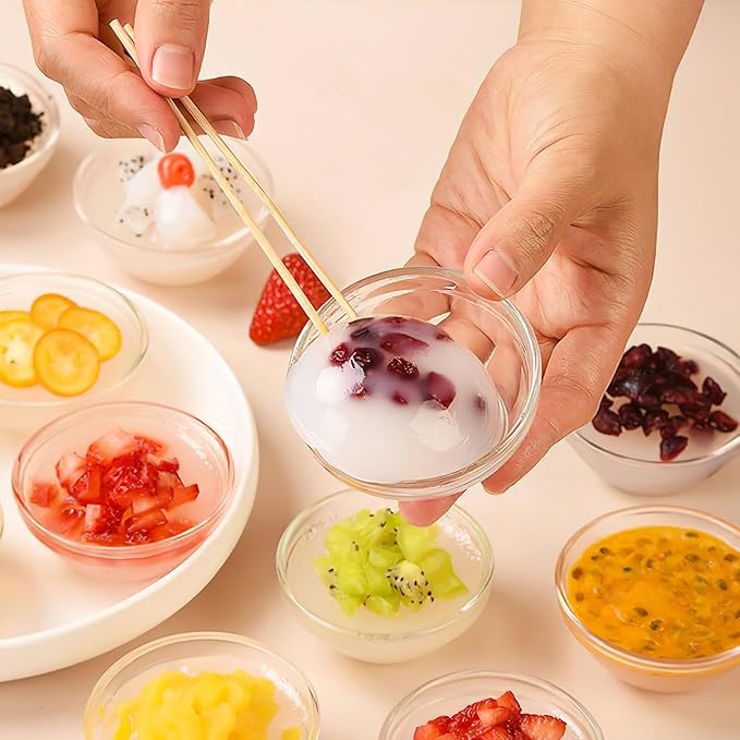 Cabilock 10PCS Facial Mask Bowl Mixing Bowl: Glass Cosmetic Mix Bowl Making Accessory Clear Prep Measuring Bowl DIY Mix Bowl Mud Mask and Other Skincare Products