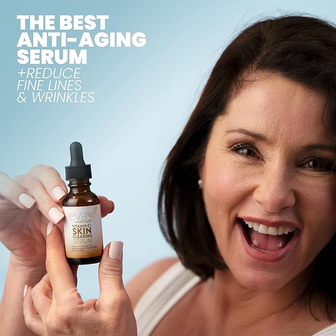 Vitamin C Serum for Face - Skin Clearing Serum with Salicylic Acid Retinol, Niacinamide and Hyaluronic Acid - Skin Brightening Acne Serum - Anti Aging Dark Spot Treatment(1 oz)