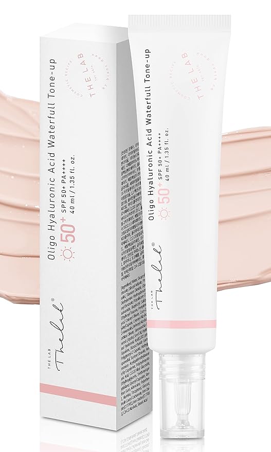 THE LAB BY BLANC DOUX Oligo Hyaluronic Acid Waterfull Tone-up Tinted Moisturizer with SPF 50+ PA++++ Vegan Flawless Coverage Plant-Derived Ingredients All-in-One Skincare Sunscreen Makeup Base Korean