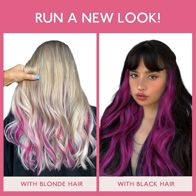 WENNALIFE Tape in Hair Extensions Human Hair Violet Tape in Extensions, 10pcs 20g 12 inch Remy Invisible Tape Ins Straight Colored Soft Real Human Hair Tape in Extensions Refill Set Extensions