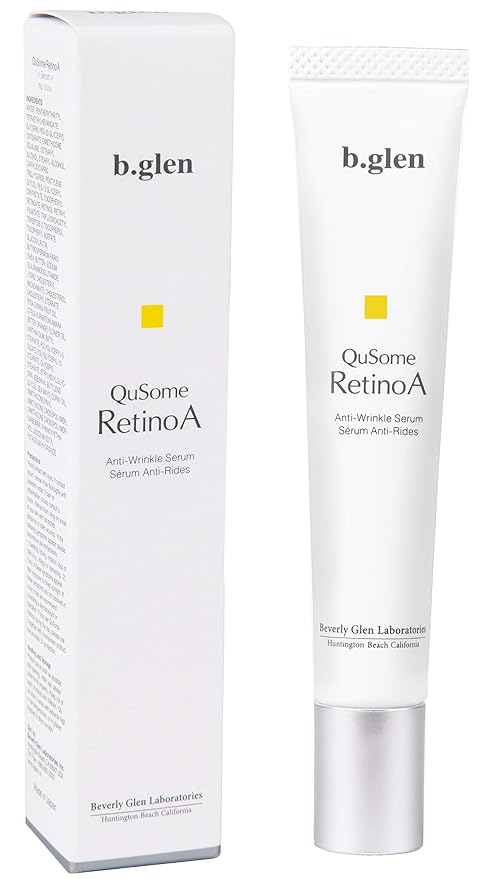 b.glen QuSome RetinoA | Retinol (Vitamin A) | Retinoic Acid Tocopheryl (Vitamins A & E) | Squalane | Organic Shea Butter | Repair Wrinkles | Firms Skin | (15g/0.53oz.)