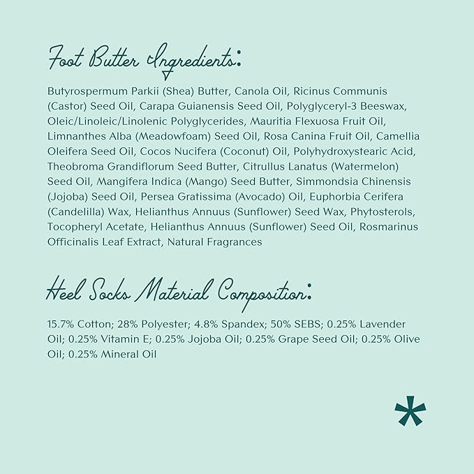 Bare August Foot Cream & Overnight Heel Socks Bundle