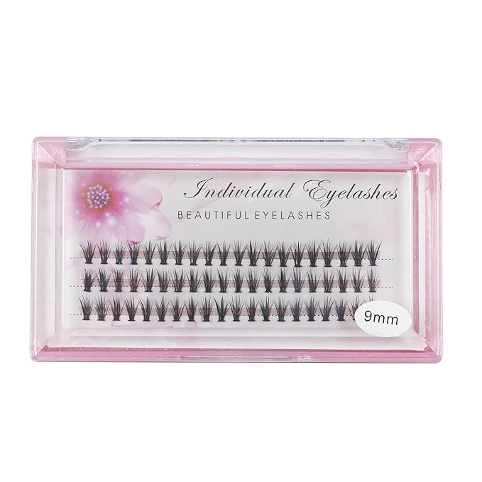 Bodermincer 20D 0.07mm Thickness 8-22mm To Choose Grafting False Eyelashes False Eyelashes Individual Natural Long Mink Fake Eyelashes Extension Handmade Bulk Wholesale (9mm)