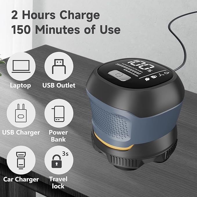 Head Shavers for Bald Men, 6D Electric Razor for Men Wet & Dry IPX6 Waterproof Head Shave, LED Display Rechargeable Rotary Razor with Type-C Charging, Removable Magnetic Shaving Head