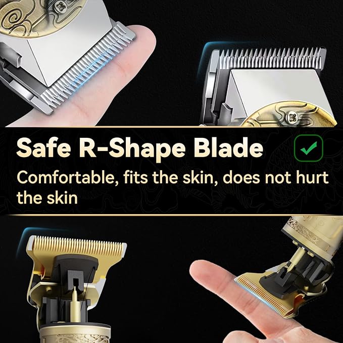 Professional Hair Clippers and Trimmers Set for Men, Cordless Rechargeable Electric Hair Clippers for Hair Cutting, Haircut Clipper for Barber, Men's Gifts for Husband, Barbers, Father