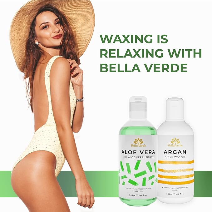 Bella Verde Pre and Post Waxing Care - Home Kit for Women and Men - Pack of 2 Pre & Post Wax Spray - Care for Brazilian Body Legs Eyebrows Face Lips Armpits