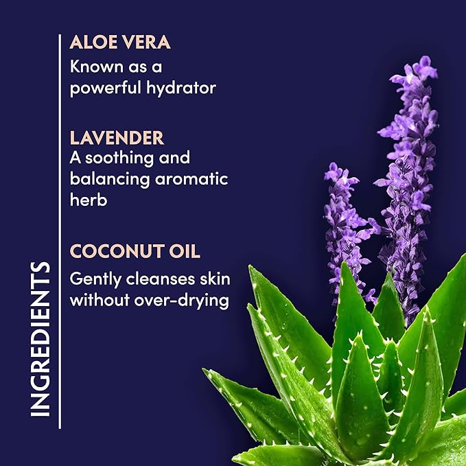 Naturopathica Aloe Vera Cleansing Gel, Facial Cleanser with Aloe Vera and Lavender, Clarifying Face Wash for Men and Women, Travel Size Face Wash, 2 fl oz