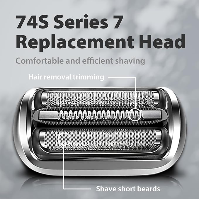 74S Replacement Shaver heads Compatible with Braun Series 7 Replacement Head,suitable for 7120s, 7125s, 7127cs, 7171cc, 7175cc, 7185cc and 7189cc